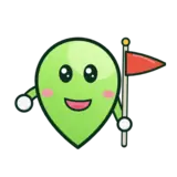 Pinny with a flag