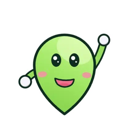 Pinny, the Geo Adventures mascot, waving